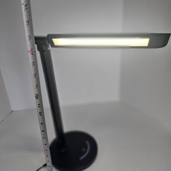Real Space LED Desk Lamp With USB Port 158 H Black Finish Like New - Picture 6 of 12